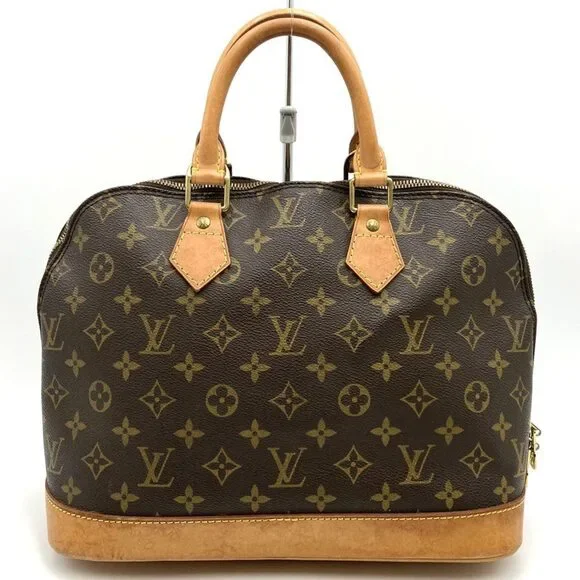 LOUIS VUITTON Brown Monogram Canvas Alma Bag